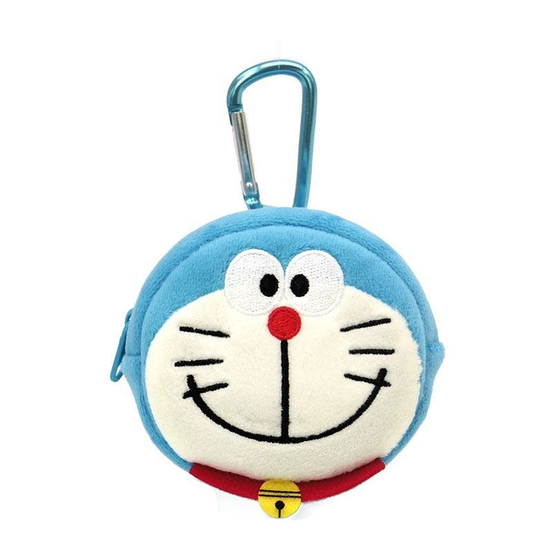 Japan Doraemon Carabiner Plush Coin Purse (Face)
