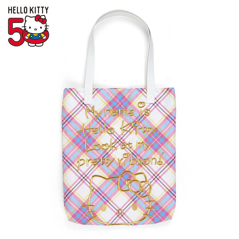 Japan Sanrio Hello Kitty Tote Bag (Dress Tartan)