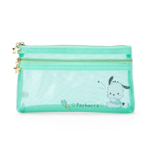 Load image into Gallery viewer, Japan Sanrio Kuromi / Hello KItty / Cinnamoroll / My Melody / Pochacco Clear Twin Zipper Pencil Case Pen Pouch
