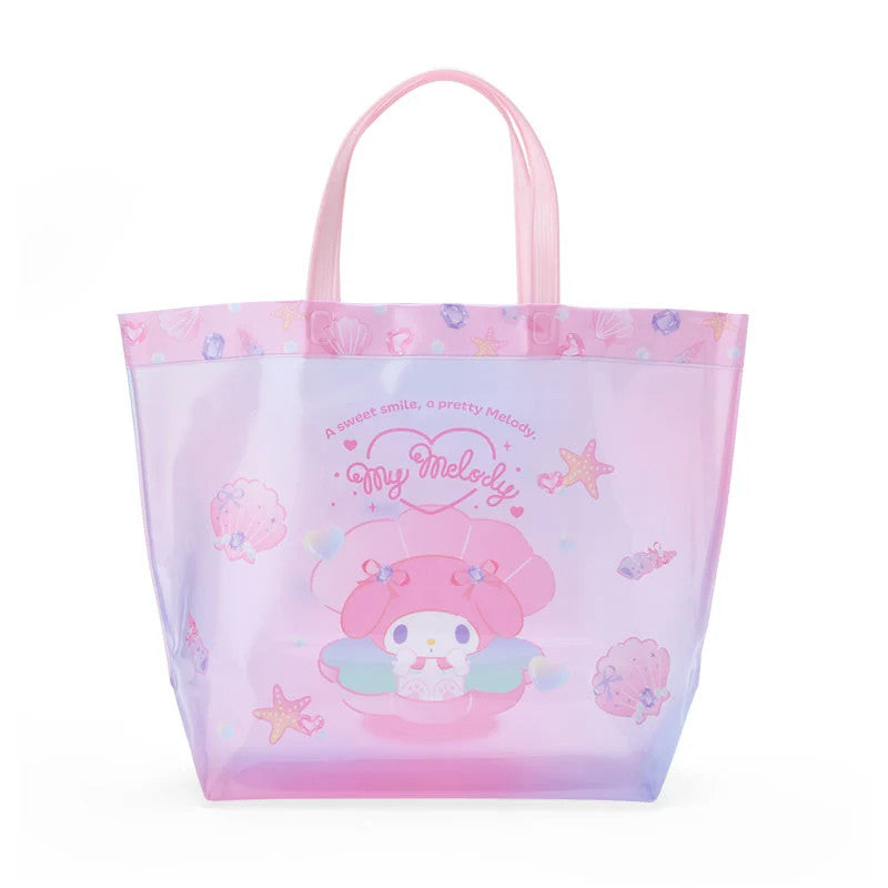 Japan Sanrio Hello Kitty / My Melody / Cinnamoroll / Kuromi / Pochacco PVC Swimming Tote Bag