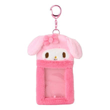 Load image into Gallery viewer, Japan Sanrio Plush Photo Card Holder Pass Case Keychain (Enjoy Idol)