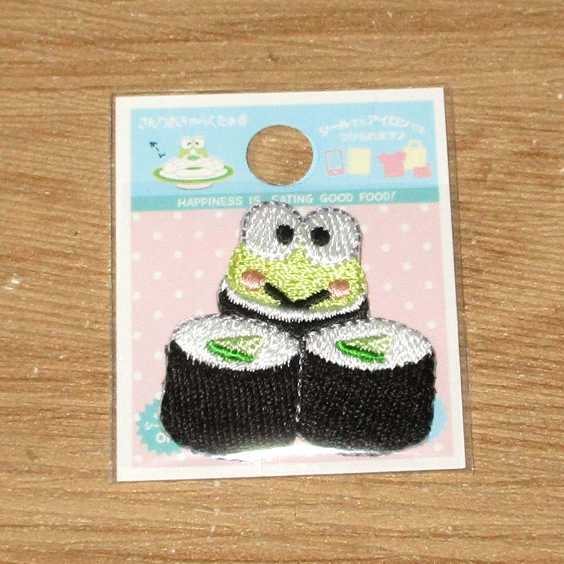Japan Sanrio Keroppi / Hangyodon Iron on Patch Sticker (Embroidery)