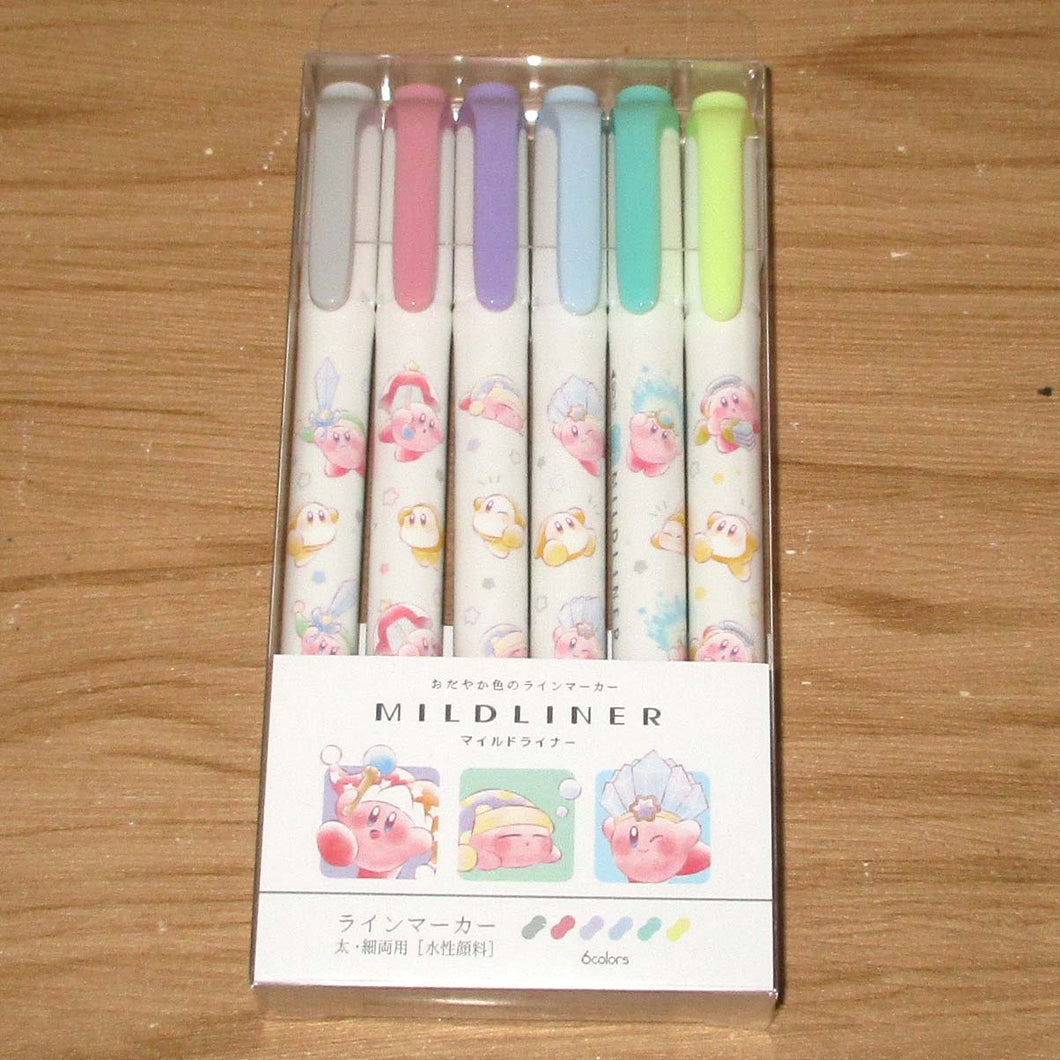 Japan Kirby & Waddle Dee Mildliner Highlighter Pen Set