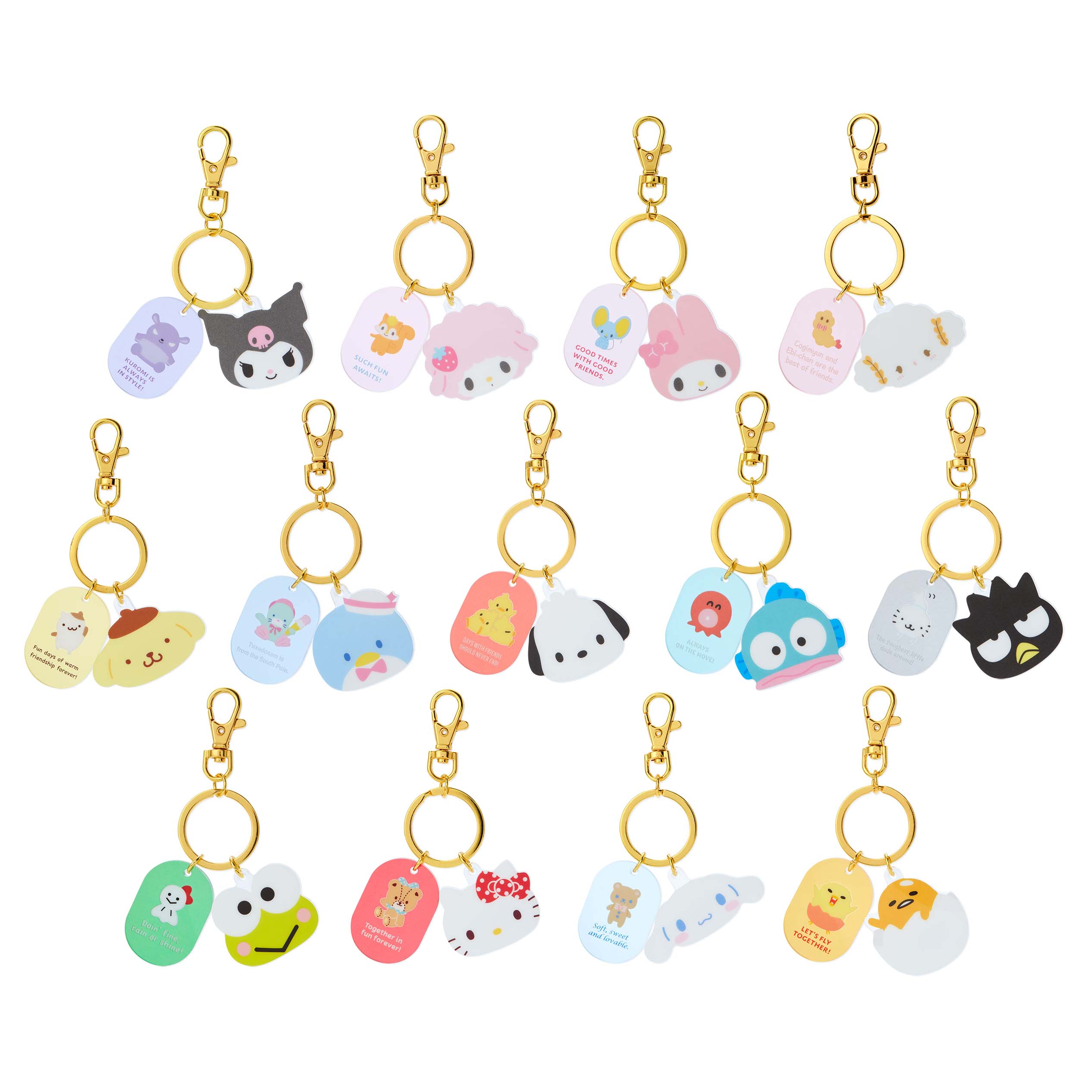 Japan Sanrio My Melody / Kuromi Keychain Key Ring (Secret Melo Kuro) –  Newbie Village