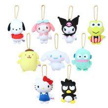 Load image into Gallery viewer, Japan Sanrio Pochacco / My Melody / Kuromi / Keroppi / Pompompurin / Cinnamoroll / Hangyodon / Hello Kitty / Bad Badtz Maru XO Plush Doll Keychain (Collection)