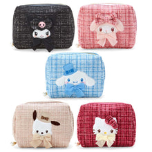 Load image into Gallery viewer, Japan Sanrio Hello Kitty / My Melody / Cinnamoroll / Kuromi / Pochacco Pouch (Winter Outfit)
