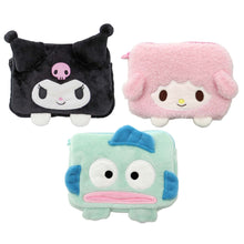 Load image into Gallery viewer, Japan Sanrio Kuromi / My Sweet Piano / Hangyodon Plush Tissue Case Pouch (Face)
