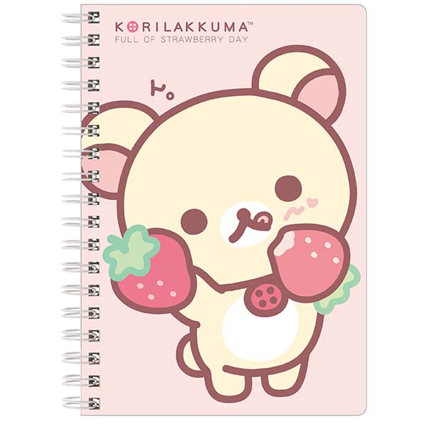 Japan San-X Rilakkuma Notebook (Strawberry Every Day)