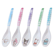 Load image into Gallery viewer, Japan Sanrio Cinnamoroll / My Melody / Kuromi / Pochacco / Hangyodon Plastic Spoon (checked)
