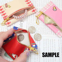 Load image into Gallery viewer, Japan Sanrio Tabo / Rururu Gakuen / Keorppi / Marron Cream / Kuromi / Pochcco / Cheery Chums / Pompompurin / Patty and Jimmy / Coro Coro Kuririn / Usahana / Hello Kitty / Cinnamoroll / Goropikadon / Hangyodon Coin Purse Keychain (Fancy Retro)