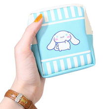 Load image into Gallery viewer, Japan Sanrio Tuxedo Sam / Pochacco / Marron Cream / Kuromi / Hangyodon / Pompompurin / Little Twin Stars / Patty and Jimmy / Cinnamoroll / Cheery Chums Coin Purse Small Pouch (Fancy Retro)