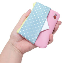 Load image into Gallery viewer, Japan Sanrio Tabo / Marron Cream / Cheery Chums / Rururu Gakuen / Coro Coro Kuririn / Usahana / Hello Kitty / Cinnamoroll / Goropikadon / Hangyodon / Bad Badtz Maru Small Pouch Tissue Case (Fancy Retro)