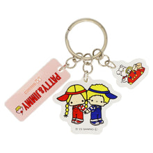 Cargar imagen en el visor de la galería, Japan Sanrio Patty and Jimmy / Marron Cream / Pochacco / Tuxedo Sam Keychain Key Ring (Retro)