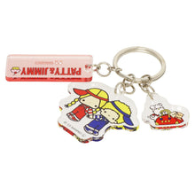 Cargar imagen en el visor de la galería, Japan Sanrio Patty and Jimmy / Marron Cream / Pochacco / Tuxedo Sam Keychain Key Ring (Retro)