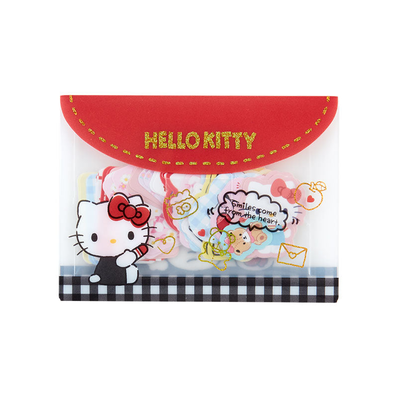 Japan Sanrio Characters Mix / Hello Kitty / My Melody / Kuromi / Little Twin Stars / Pompompurin / Cinnamoroll / Pochacco / Hangyodon / Tuxedo Sam Sticker Seal Pack (Envelope Style)