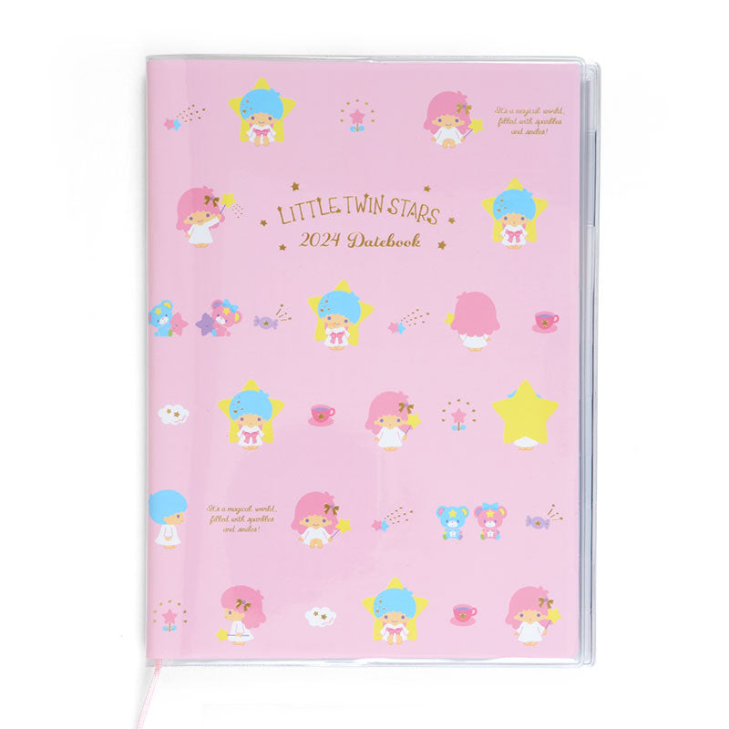 Japan Sanrio Hello Kitty / Little Twin Stars 2024 Monthly A5 Schedule Book / Planner