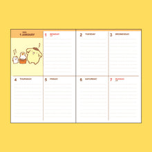 Load image into Gallery viewer, Japan Sanrio Characters Mix / Hello Kitty / My Melody / Little Twin Stars / Kuromi / Pochacco / Pompompurin / Cinnamoroll 2024 Weekly B6 Schedule Book / Planner