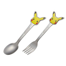 Load image into Gallery viewer, Japan Pokemon Pikachu Stainless Steel Small Spoon / Fork
