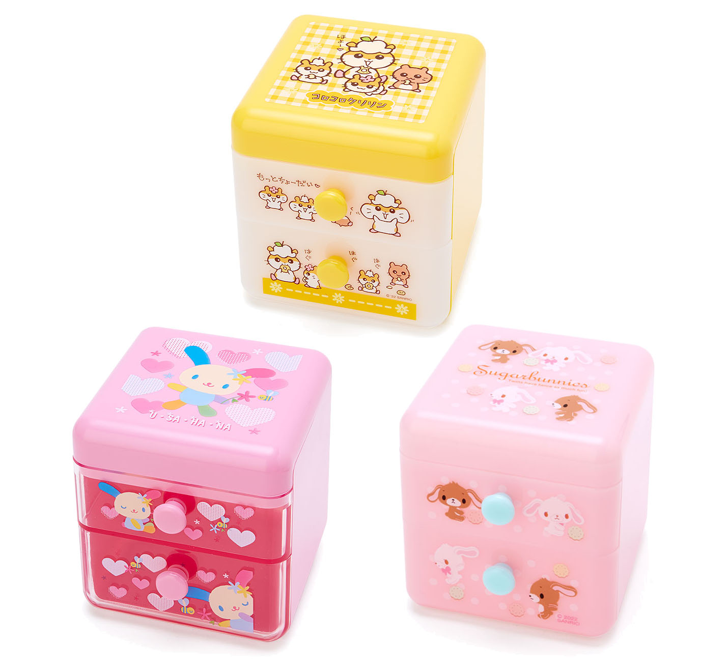 Japan Sanrio Usahana / Coro Coro Kuririn / Sugarbunnies Mini Chest