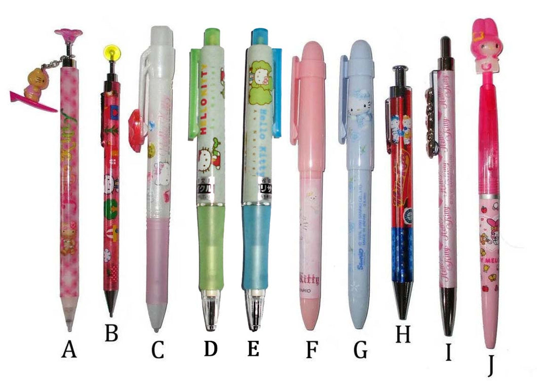 Japan Sanrio Hello Kitty / My Melody Mechanical Pencil / Ballpoint Pen (old school)