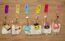 Load image into Gallery viewer, Japan Tamagotchi Bell Mascot Charm Keychain
