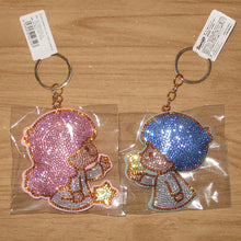 Load image into Gallery viewer, Japan Sanrio Tuxedo Sam / Keroppi / Hangyodon / My Melody / Pekkle / Kuromi / Little Twin Stars / Pompompurin / Bad Badtz Maru / Hello Kitty / Cinnamoroll / Pochacco Rhinestone Keychain