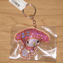Load image into Gallery viewer, Japan Sanrio Tuxedo Sam / Keroppi / Hangyodon / My Melody / Pekkle / Kuromi / Little Twin Stars / Pompompurin / Bad Badtz Maru / Hello Kitty / Cinnamoroll / Pochacco Rhinestone Keychain