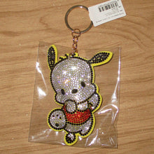 Load image into Gallery viewer, Japan Sanrio Tuxedo Sam / Keroppi / Hangyodon / My Melody / Pekkle / Kuromi / Little Twin Stars / Pompompurin / Bad Badtz Maru / Hello Kitty / Cinnamoroll / Pochacco Rhinestone Keychain