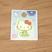 Load image into Gallery viewer, Japan Sanrio Pochacco / Hello Kitty / Kuromi / Hangyodon / My Melody / Pompompurin / Bad Badtz Maru / Tuxedo Sam / Cinnamoroll / Little Twin Stars / Pekkle / Bonbonribbon Iron on Plastic Patch Sticker (Luminous)