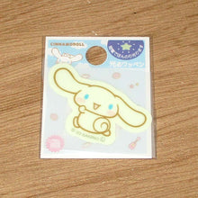 Load image into Gallery viewer, Japan Sanrio Pochacco / Hello Kitty / Kuromi / Hangyodon / My Melody / Pompompurin / Bad Badtz Maru / Tuxedo Sam / Cinnamoroll / Little Twin Stars / Pekkle / Bonbonribbon Iron on Plastic Patch Sticker (Luminous)
