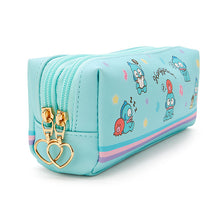 Load image into Gallery viewer, Japan Sanrio Hello Kitty / My Melody / Little Twin Stars / Kuromi / Cinnamoroll / Hangyodon Two Zipper Pencil Case Pen Pouch
