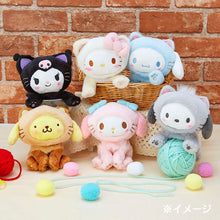 Load image into Gallery viewer, Japan Sanrio Hello Kitty / My Melody / Kuromi / Cinnamoroll / Pompompurin / Pochacco Plush Doll Keychain (Cat)