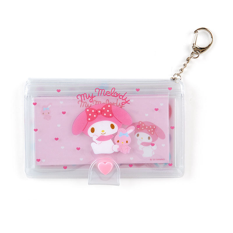Japan Sanrio Hello Kitty / My Melody / Little Twin Stars / Pompompurin / Cinnamoroll / Kuromi Keychain Card Holder Pass Case & Memo