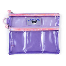 Load image into Gallery viewer, Japan Sanrio Pochacco / Kuromi / Cinnamoroll / My Melody / Hangyodon Clear Two Layer Pencil Case Pen Pouch