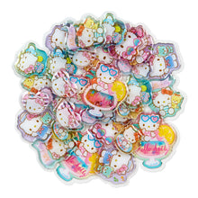 Afbeelding in Gallery-weergave laden, Japan Sanrio My Melody / Keroppi / Pompompurin / Hello Kitty / Cinnamoroll / Little Twin Stars Clear Flake Sticker Seal Pack (Summer) 2022 Design