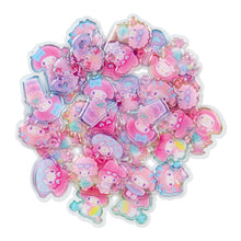 Afbeelding in Gallery-weergave laden, Japan Sanrio My Melody / Keroppi / Pompompurin / Hello Kitty / Cinnamoroll / Little Twin Stars Clear Flake Sticker Seal Pack (Summer) 2022 Design
