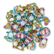 Load image into Gallery viewer, Japan Sanrio Characters Mix / Pochacco / Tuxedo Sam / Kuromi / Cogimyun / Wish Me Mell Clear Flake Sticker Seal Pack (Summer) 2022 Design