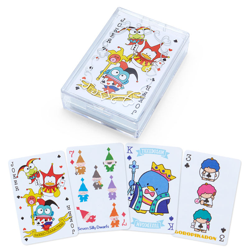 Japan Sanrio Characters Mix / Bad Badtz Maru / Cheery Chums / Pochacco / Little Twin Stars Poker Style Memo Pad with Case