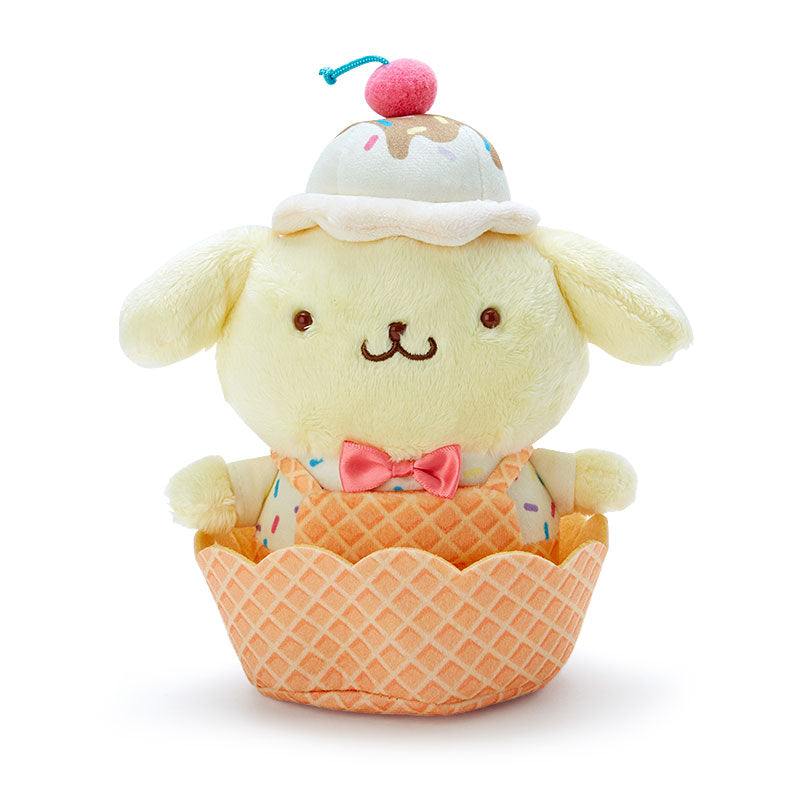 Japan Sanrio My Melody / Kuromi / Tuxedo Sam / Pompompurin / Cinnamoroll / Pochacco Plush Doll (Ice Cream)