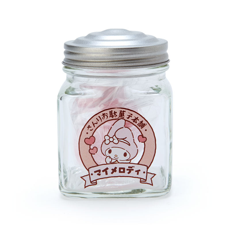 Japan Sanrio My Melody / Cinnamoroll / Kuromi / Hangyodon Small Glass Tea Jar Spice Container (Dagashi Shop)