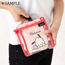 Load image into Gallery viewer, Japan Sanrio Hello Kitty / My Melody / Little Twin Stars / Pompompurin / Cinnamoroll / Tuxedo Sam / Pochacco / Kuromi Clear Pouch & Drawstring Bag (Simple)
