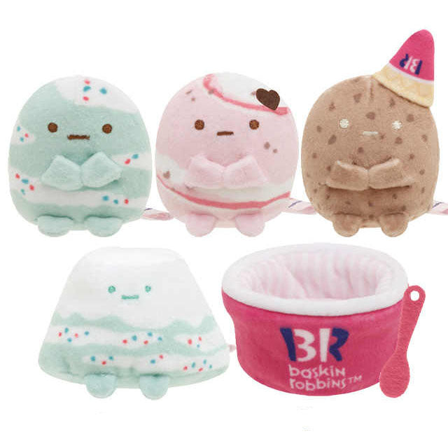 T052 San-X Sumikko Gurashi 31 Ice Cream Set (5pcs) mini Plush Japan MY73701 shops