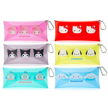 Cargar imagen en el visor de la galería, Japan Sanrio Small Pouch / Pencil Case with Carabiner (mini face)