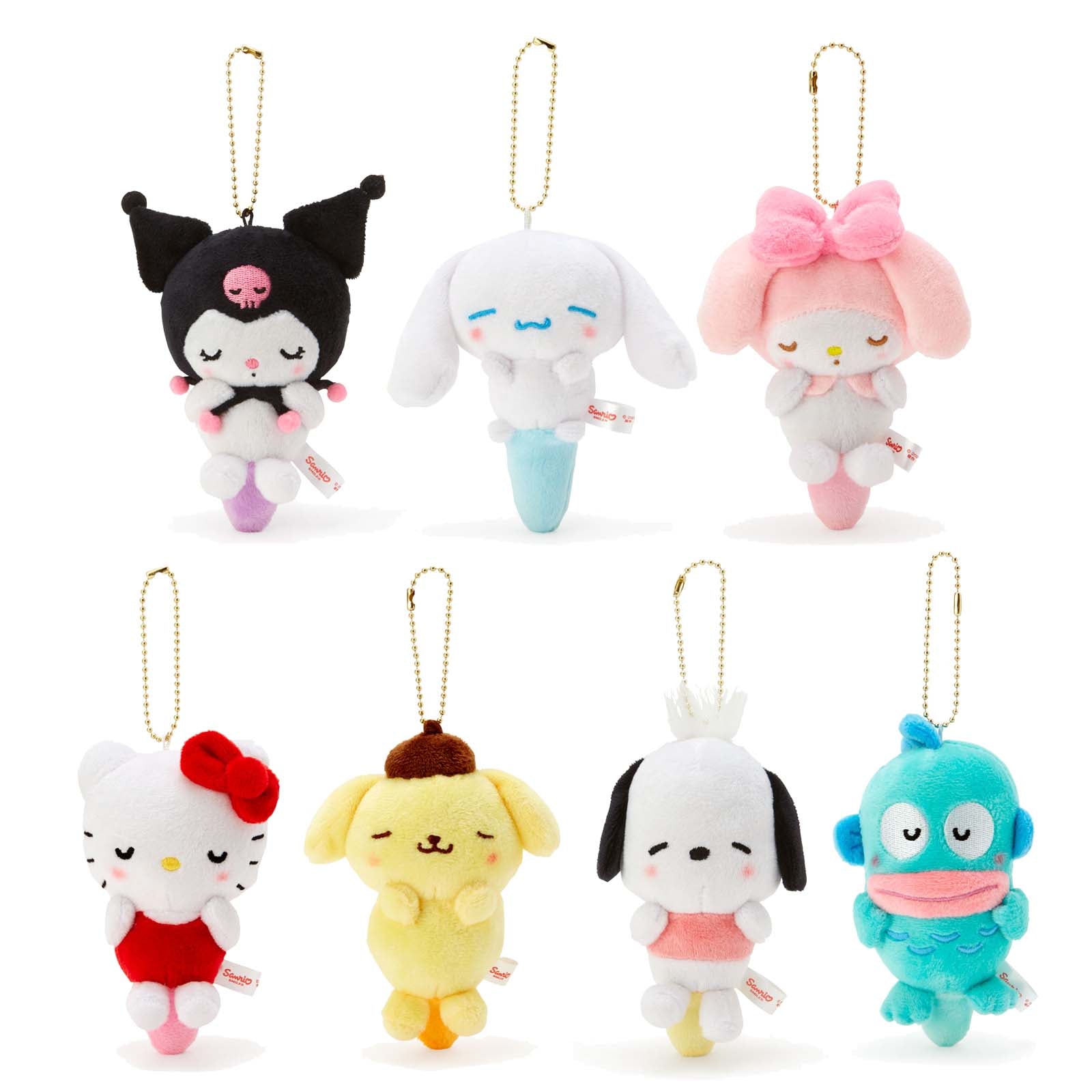 Hello Kitty Cinnamoroll Melody Kuromiplush Keychain Cartoon