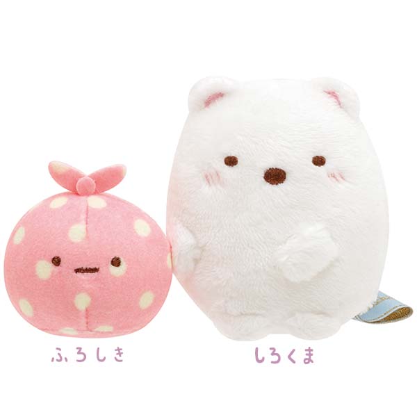 Japan San-X Sumikko Gurashi White Bear & Furoshiki Mini Plush Doll Soft Toy
