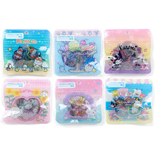 Load image into Gallery viewer, Japan Sanrio Characters Mix / Pochacco / Tuxedo Sam / Kuromi / Cogimyun / Wish Me Mell Clear Flake Sticker Seal Pack (Summer) 2022 Design