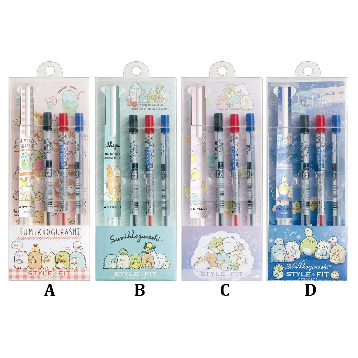 San-X Sumikko Gurashi Go School Colored Pencils - 12 Colors, Character Prints, Round Shaft, Made In Japan