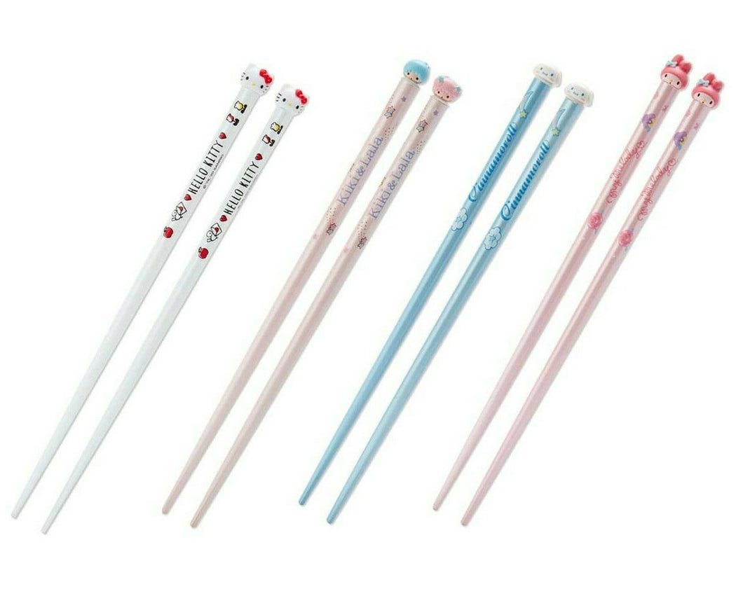 Japan Sanrio Hello Kitty / My Melody / Little Twin Stars / Cinnamoroll Mascot Chopsticks (Face)