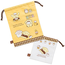 Load image into Gallery viewer, Japan Sanrio Pompompurin / Hello Kitty / Pochacco / Tuxedo Sam Drawstring Bag / Cotton Gift Bag Set