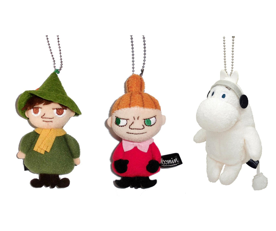 Japan Moomin Plush Doll Keychain Mascot Charm Soft Toy
